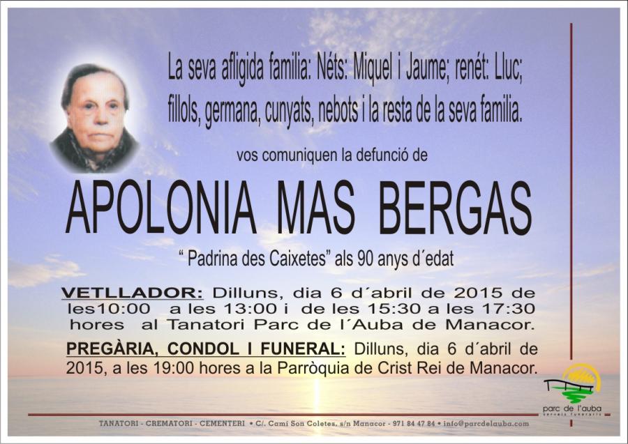 APOLONIA MAS BERGAS