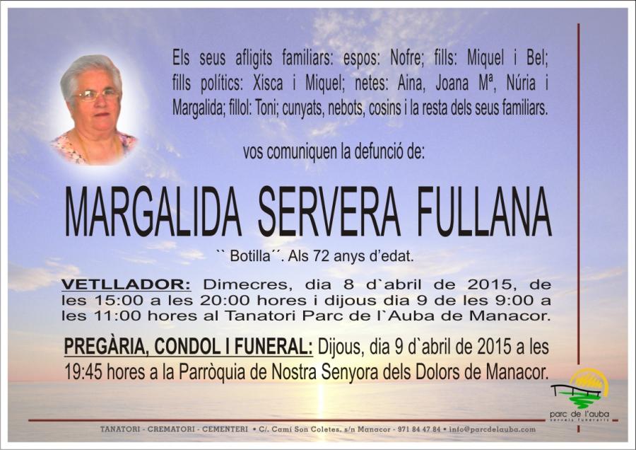 MARGARITA  SERVERA FULLANA