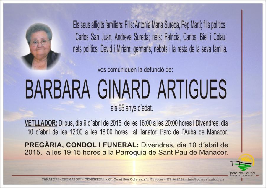 BARBARA GINARD ARTIGUES