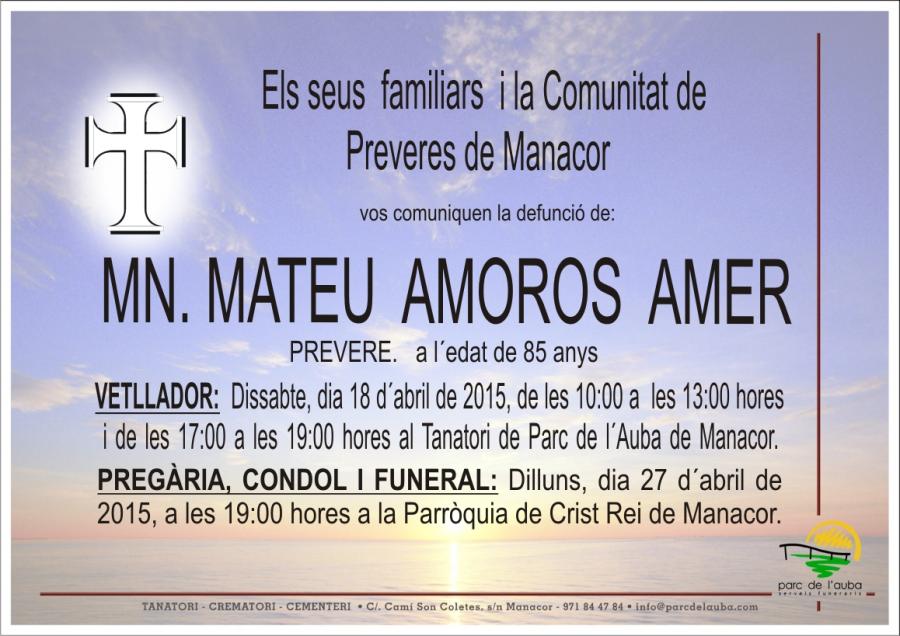 MN. MATEU AMOROS AMER