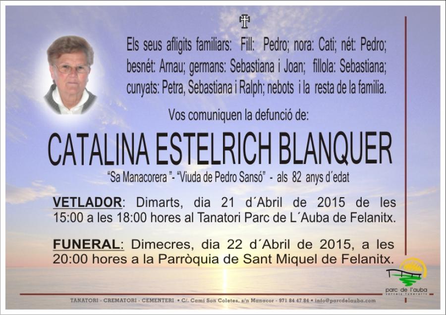 CATALINA  ESTELRICH BLANQUER