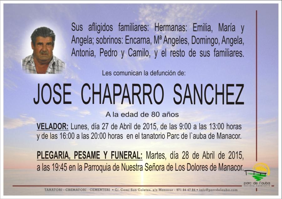 JOSE CHAPARRO SANCHEZ