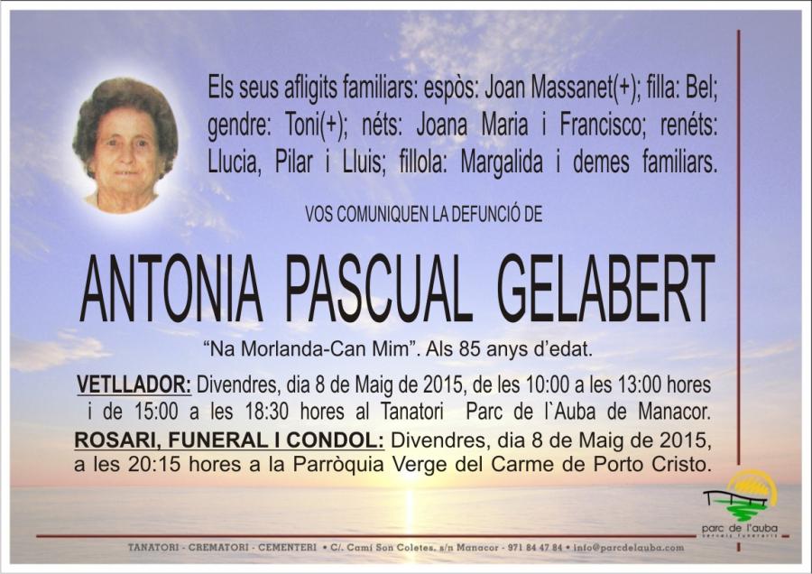 ANTONIA PASCUAL GELABERT