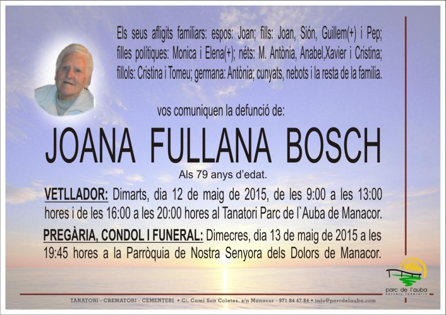 JOANA FULLANA BOSCH