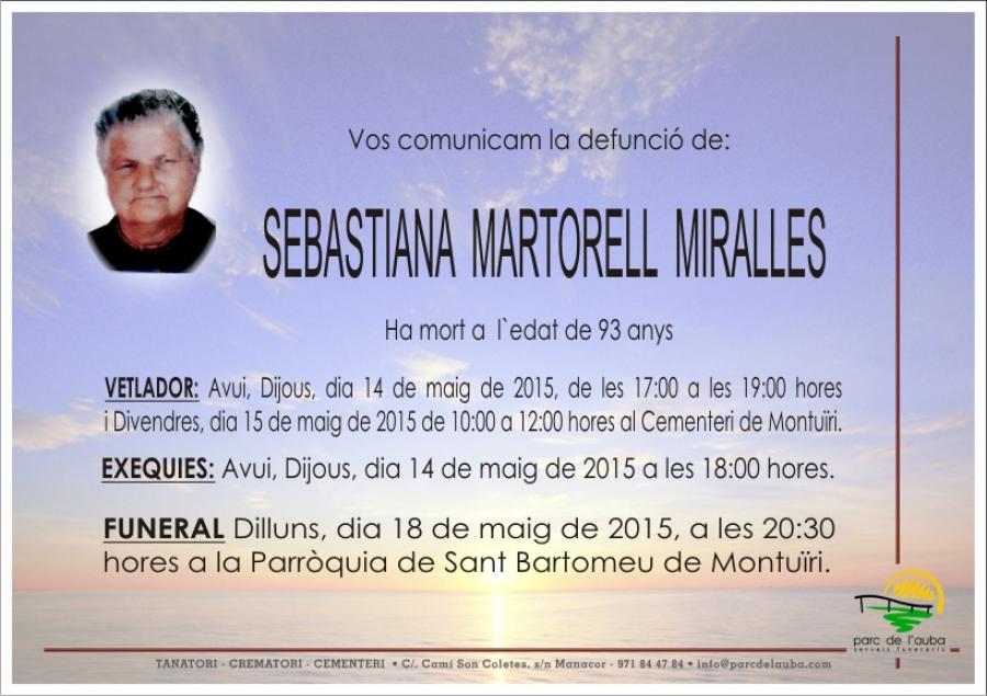 SEBASTIANA MARTORELL  MIRALLES