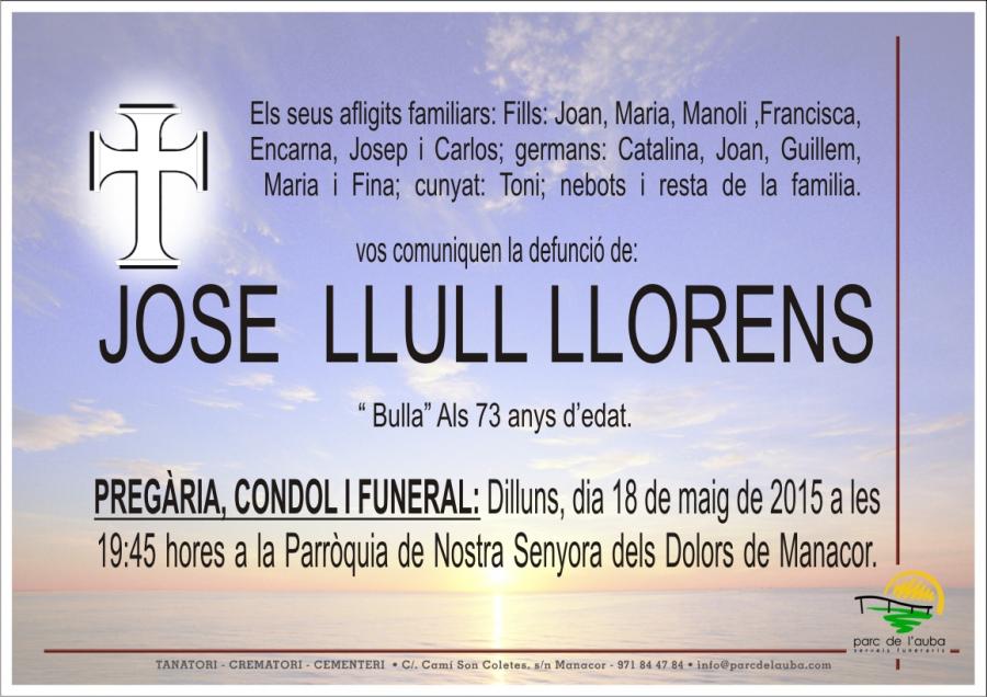 JOSE LLULL LLORENS