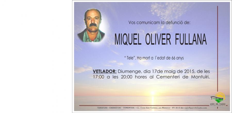 MIQUEL OLIVER  FULLANA