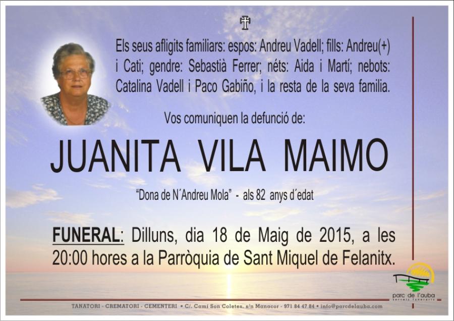 JUANA VILA MAIMO