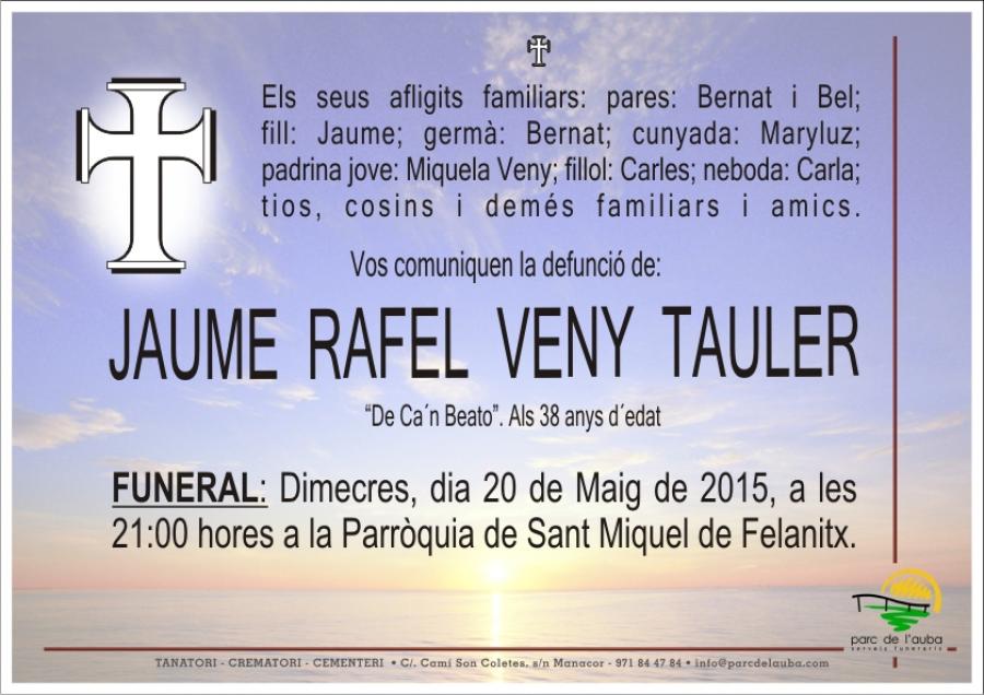 JAUME RAFEL VENY TAULER