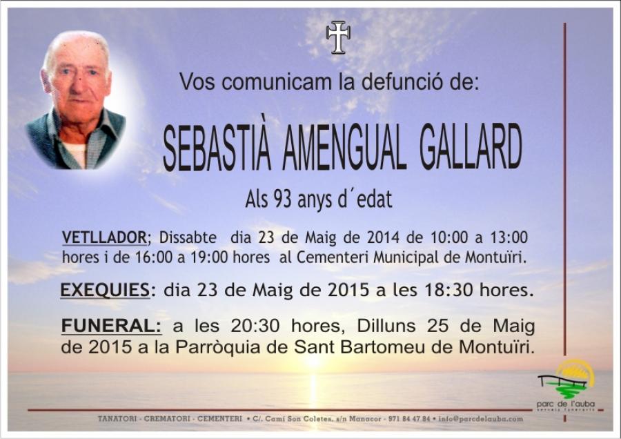 SEBASTIÀ AMENGUAL  GALLARD