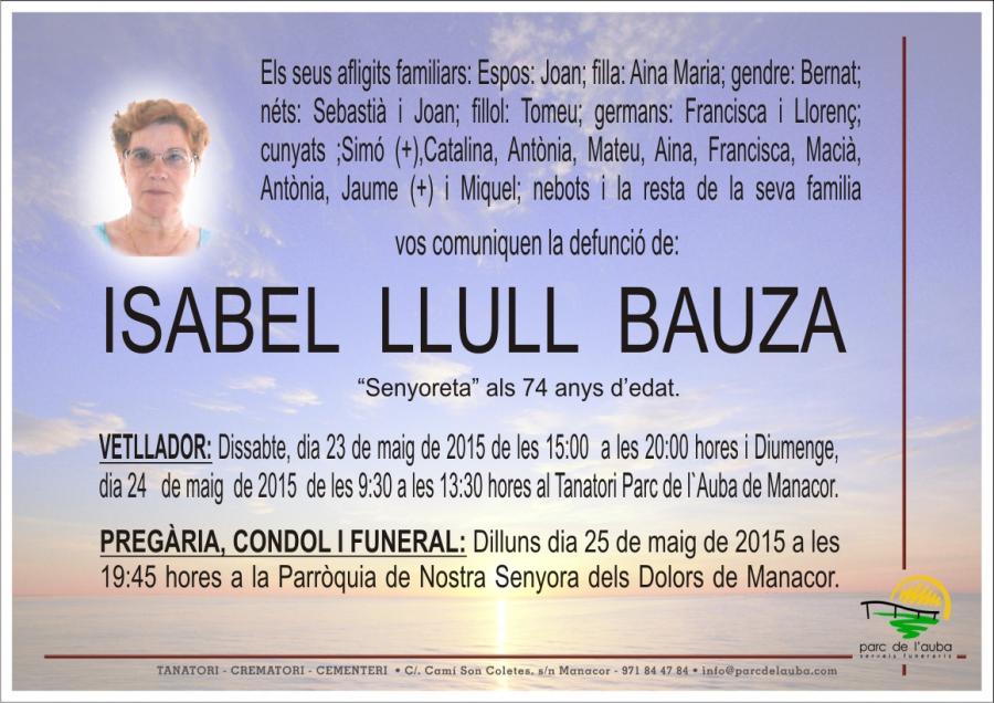 ISABEL LLULL BAUZA