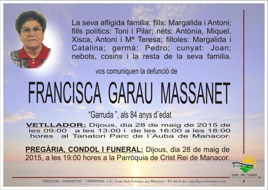 FRANCISCA  GARAU  MASSANET