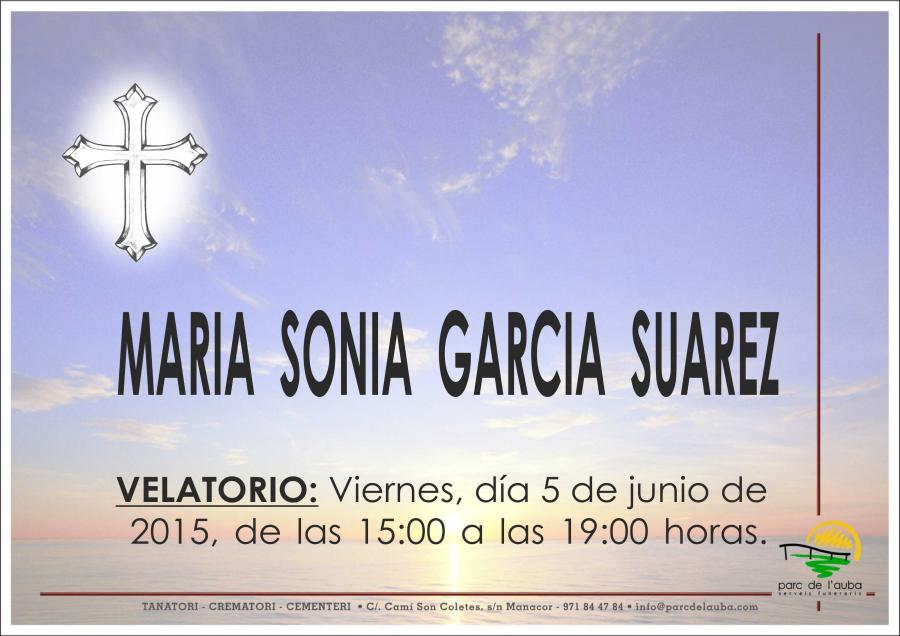 MARIA SONIA GARCIA SUAREZ
