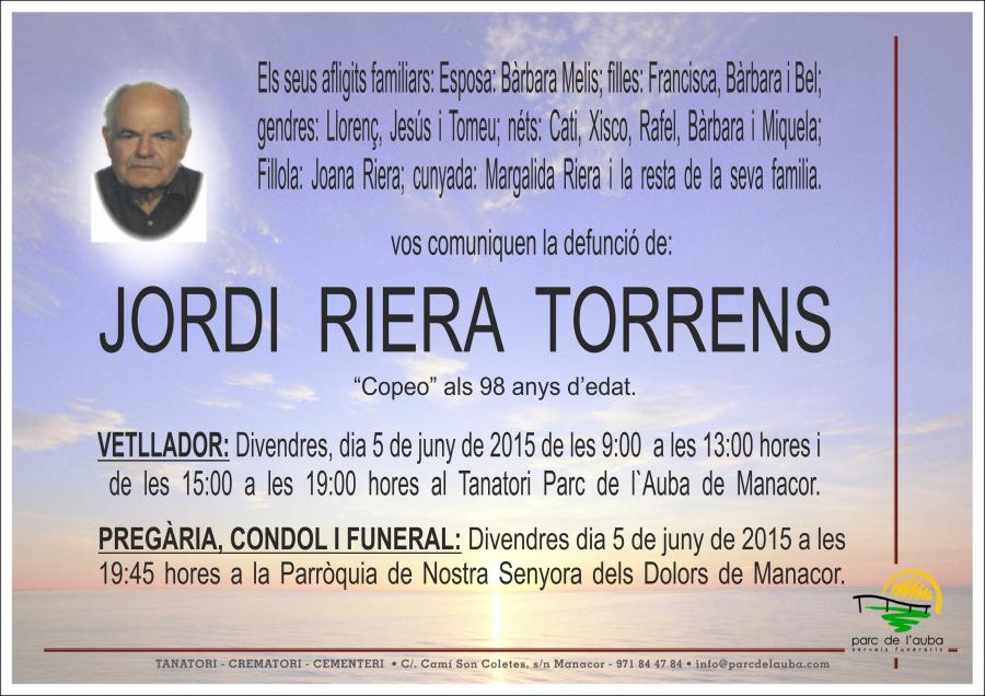 JORDI RIERA TORRENS