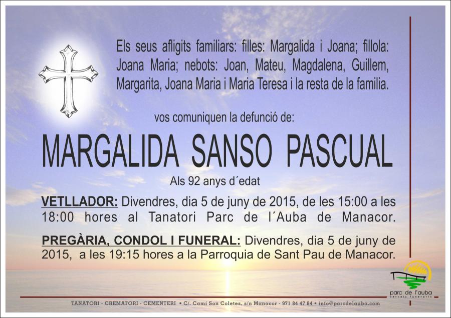 MARGALIDA SANSO PASCUAL