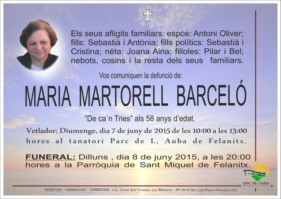 MARIA MARTORELL BARCELÓ