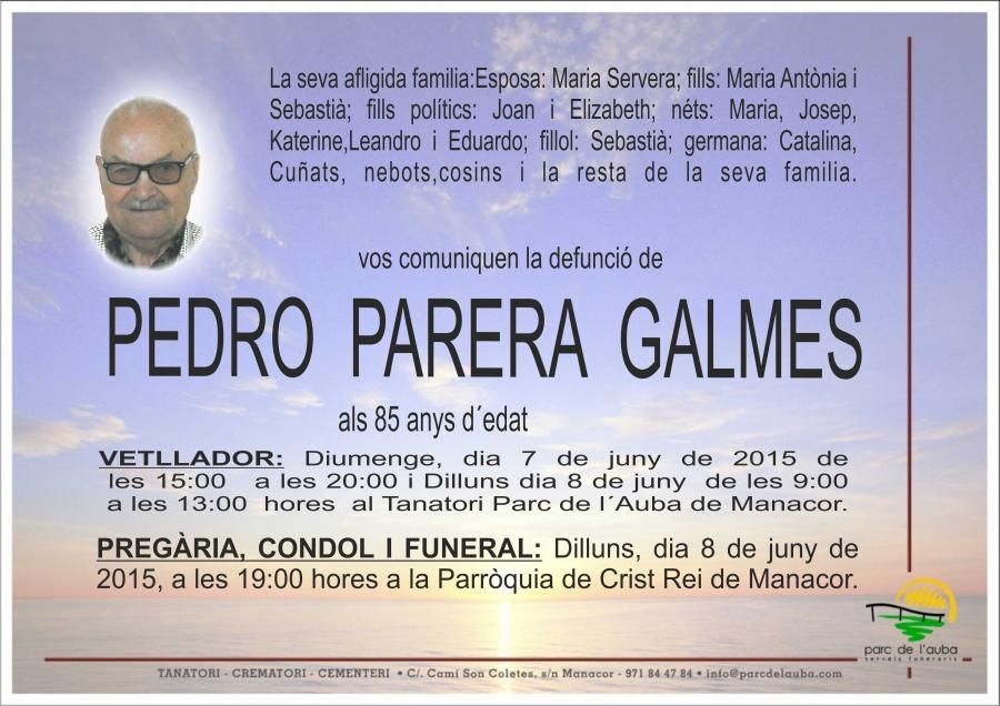 PEDRO PARERA GALMES