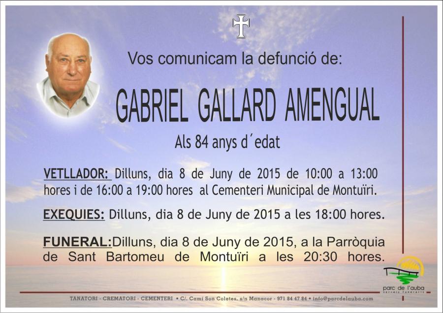 GABRIEL GALLARD  AMENGUAL