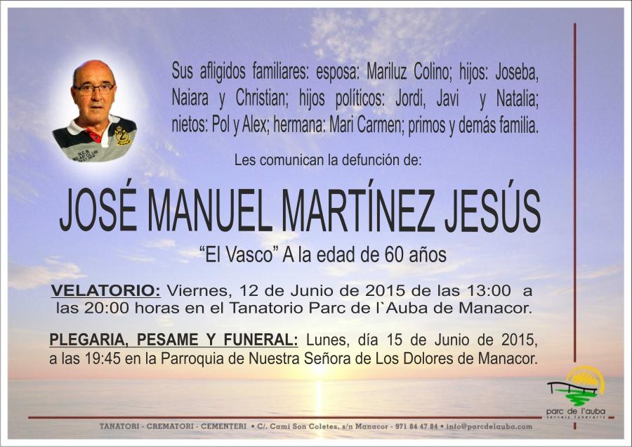 JOSÉ MANUEL MARTÍNEZ JESÚS