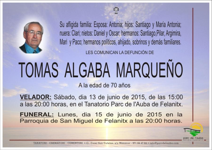 TOMAS ALGABA MARQUEÑO