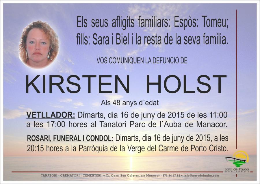 KIRSTEN HOLST