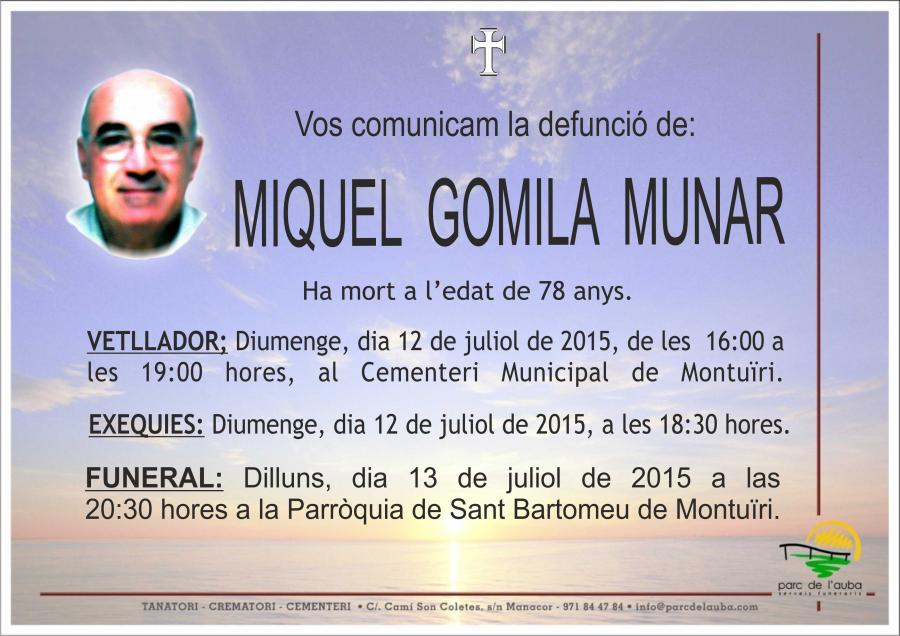 MIQUEL GOMILA MUNAR
