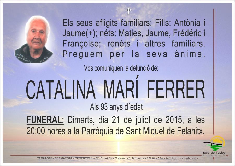 CATALINA MARÍ FERRER