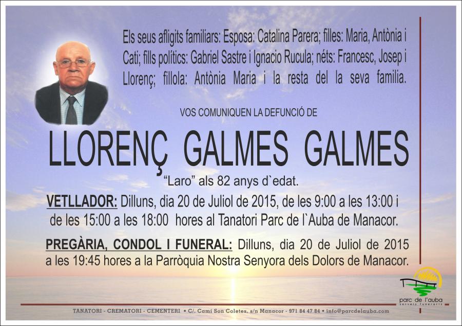 LLORENÇ GALMES GALMES