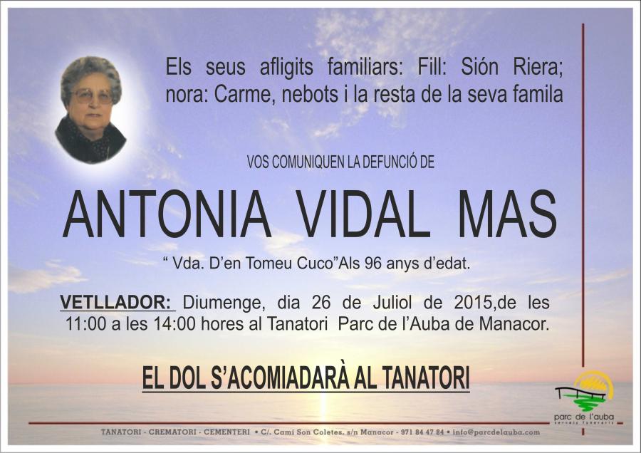 ANTONIA VIDAL MAS