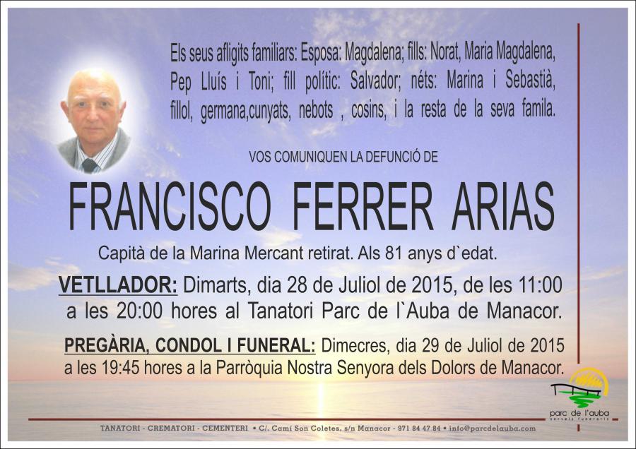 FRANCISCO FERRER ARIAS