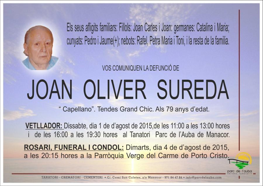 JOAN OLIVER SUREDA