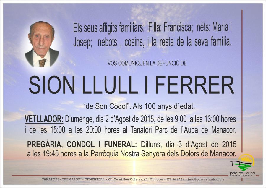 SION LLULL I FERRER