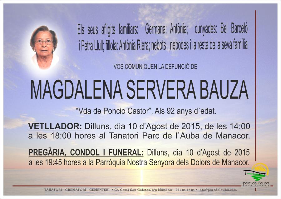 MAGDALENA SERVERA BAUZA