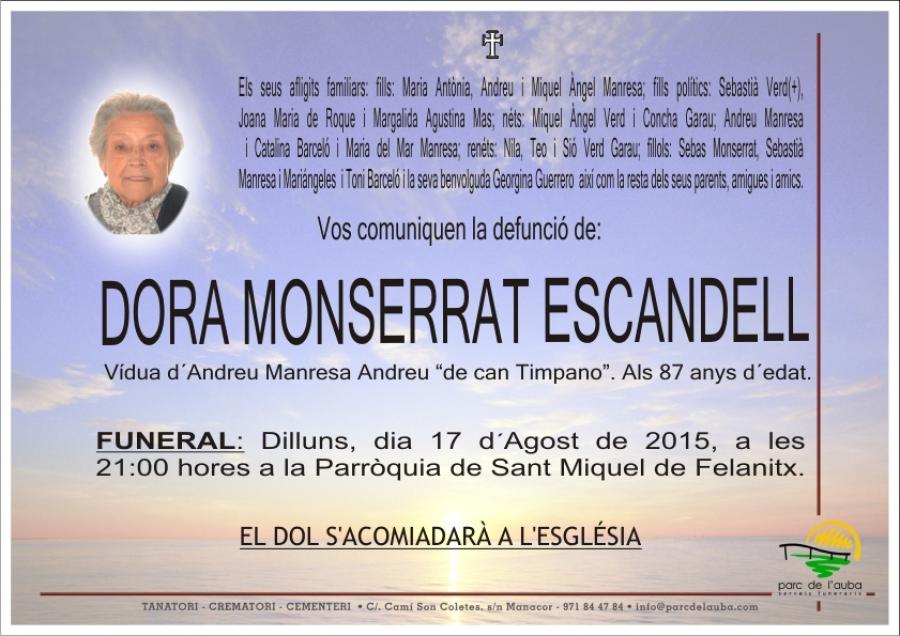 DORA MONSERRAT ESCANDELL