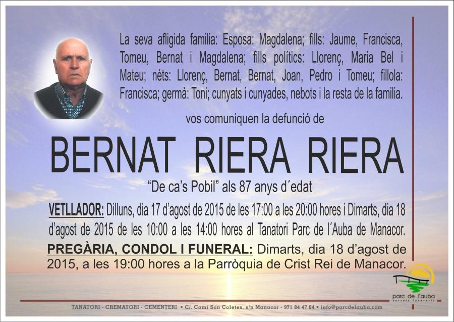 BERNAT RIERA RIERA