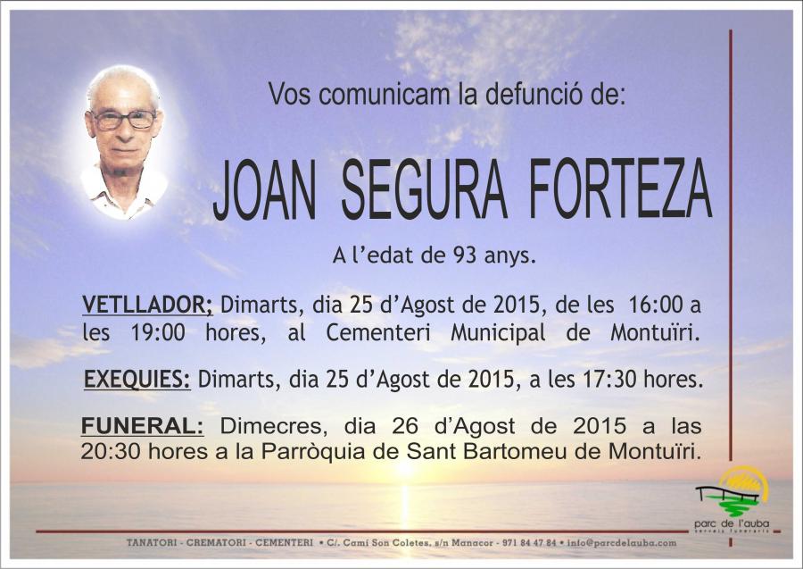 JOAN SEGURA FORTEZA
