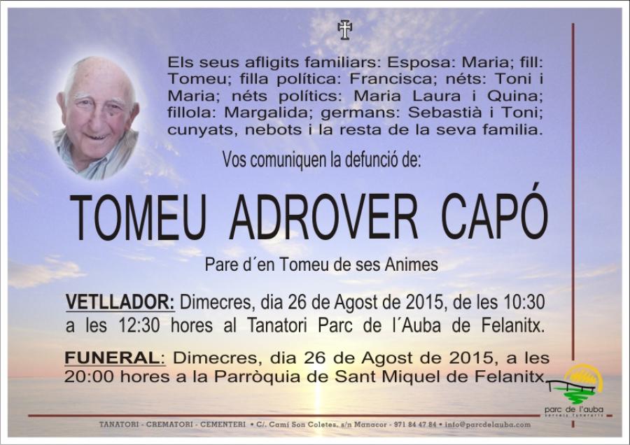 TOMEU ADROVER CAPÓ
