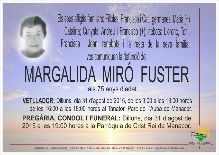 MARGALIDA MIRÓ FUSTER