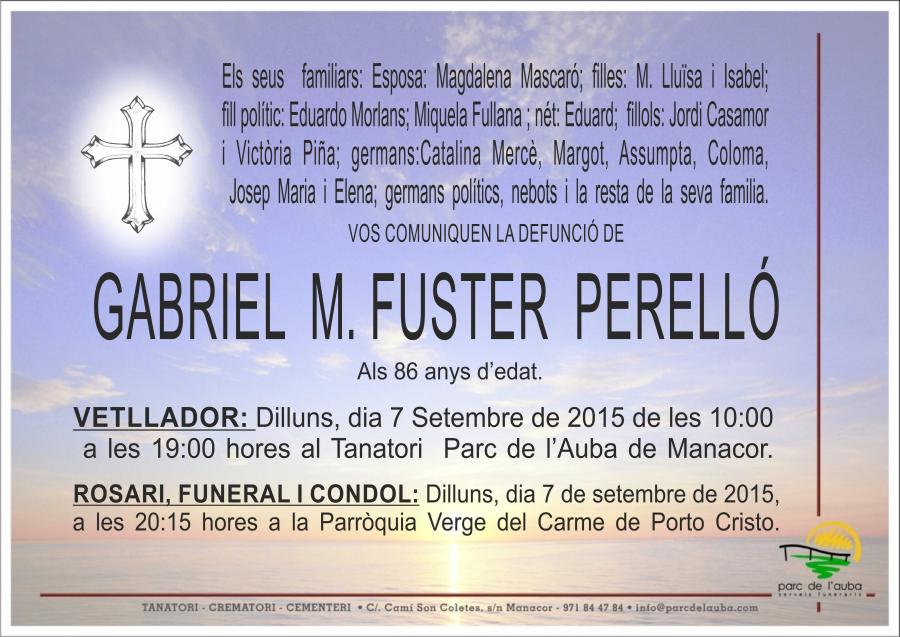GABRIEL M. FUSTER PERELLÓ