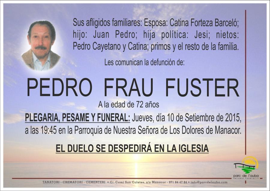 PEDRO FRAU FUSTER