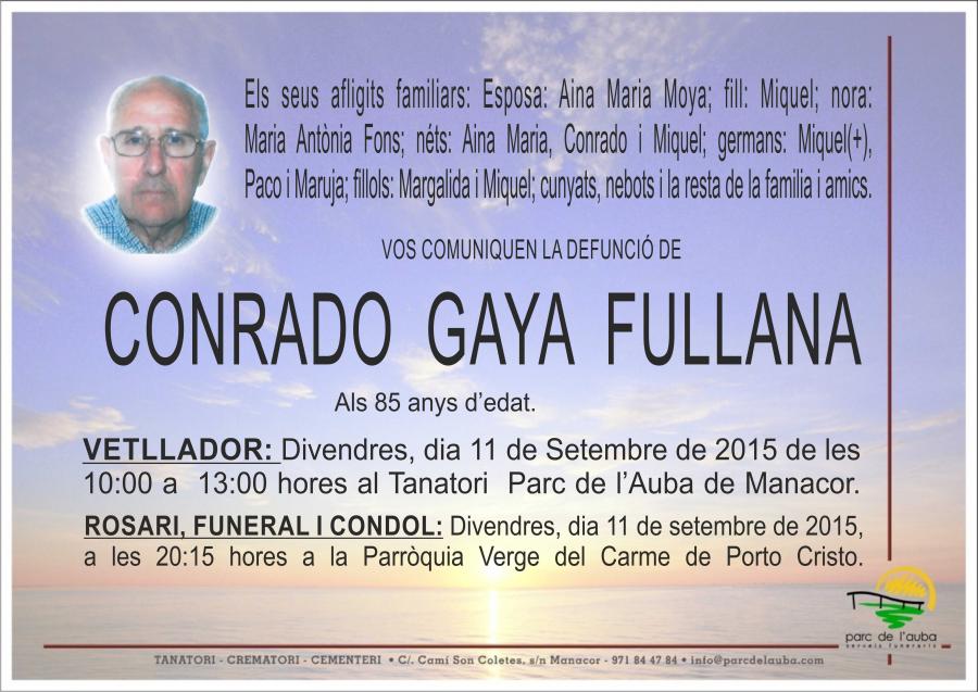 CONRADO GAYA FULLANA