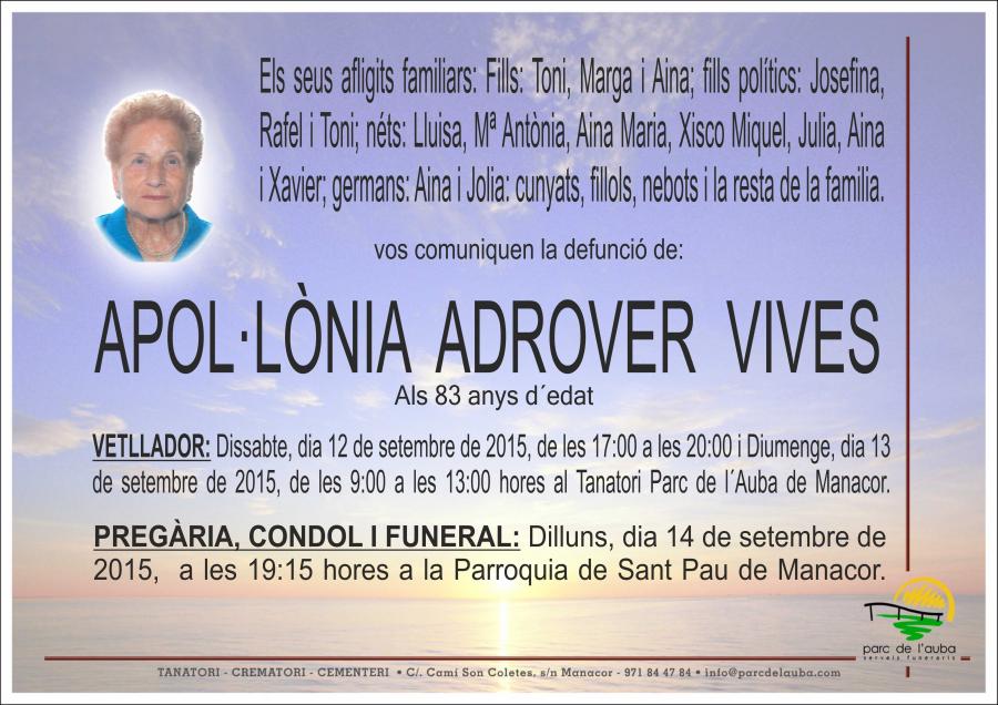 APOL·LONIA ADROVER VIVES