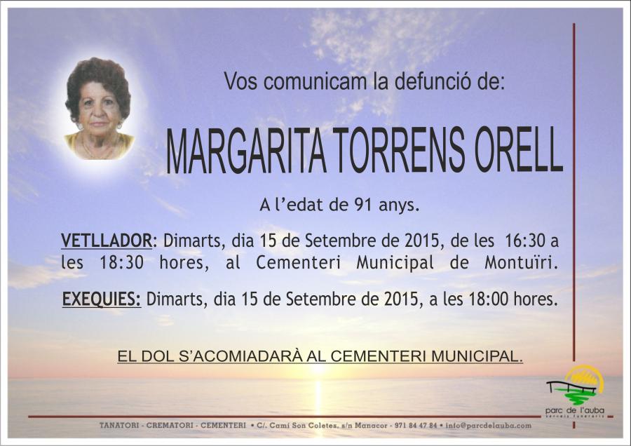 MARGARITA TORRENS ORELL
