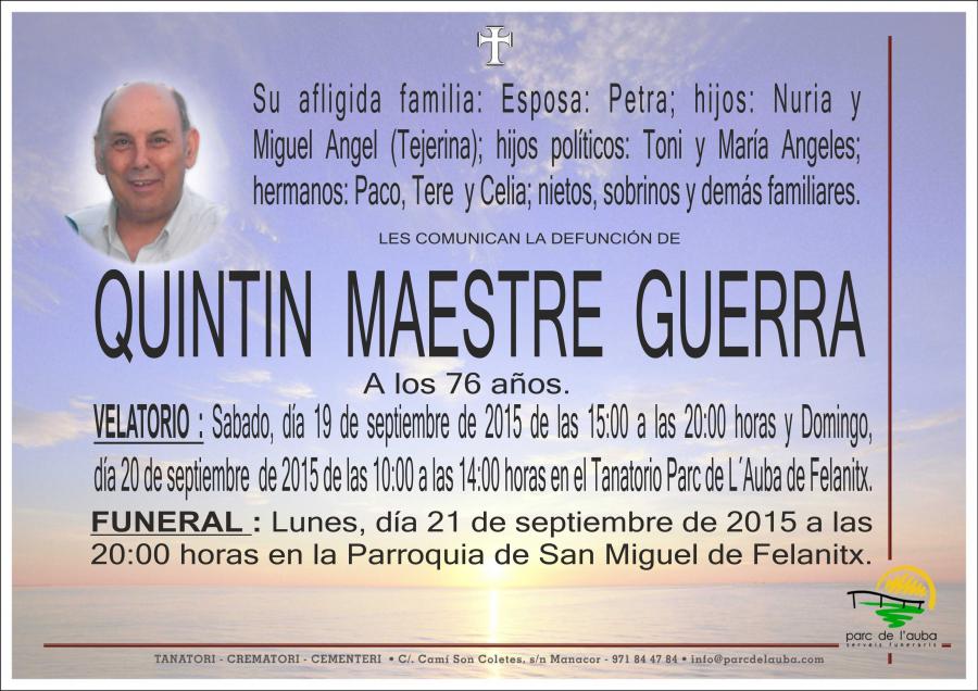 QUINTIN MAESTRE GUERRA