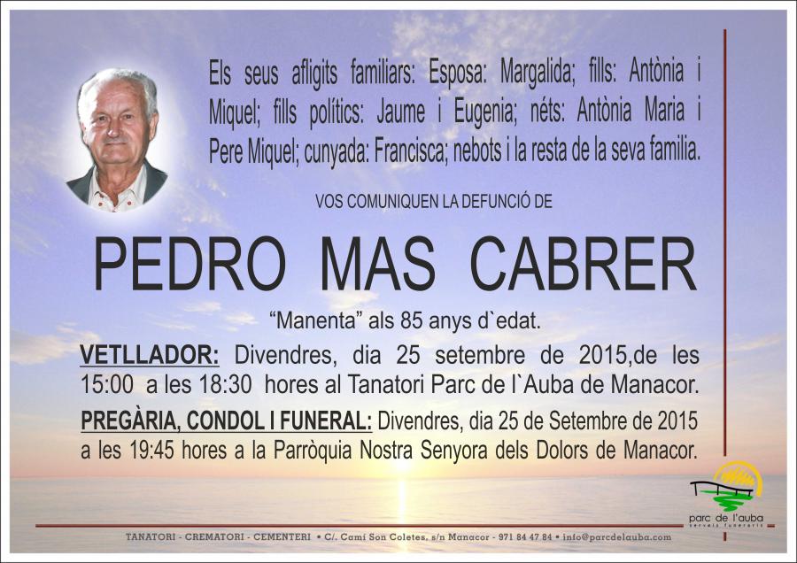 PEDRO MAS CABRER