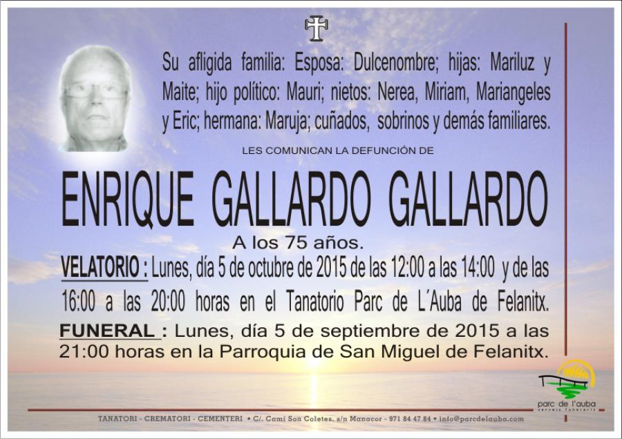 ENRIQUE GALLARDO GALLARDO