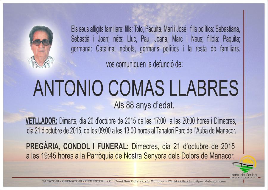 ANTONIO COMAS LLABRES