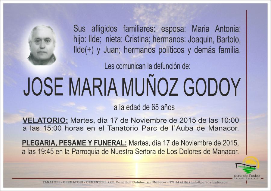 JOSE MARIA MUÑOZ GODOY