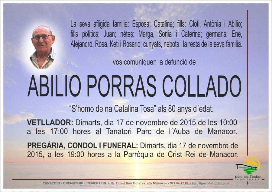ABILIO  PORRAS COLLADO