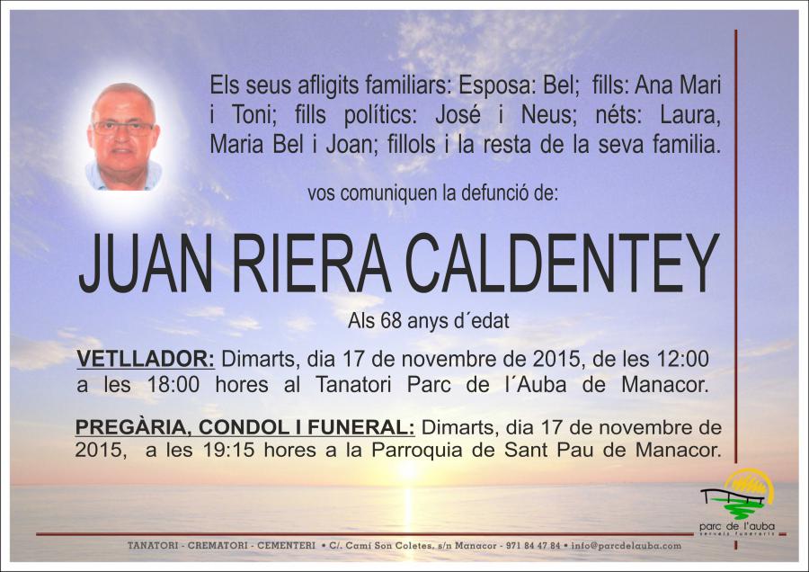 JUAN RIERA CALDENTEY